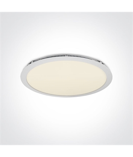 Large 420mm Slim LED Downlight - White, 40W, IP40, Available in 3000K and 4000K