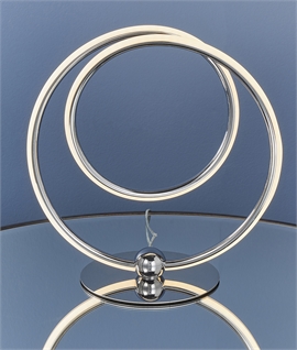 Modern LED Chrome Curved Hoop Table Lamp