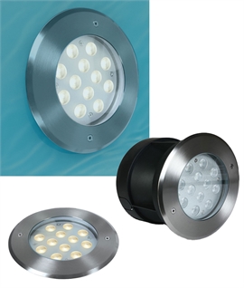 316 Stainless Steel Recessed Underwater 12w LED Spotlight - IP68 Rated Pool Light, 4000K