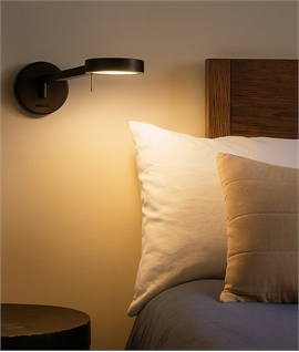 Switched Adjustable LED Wall Light - 4 Finishes
