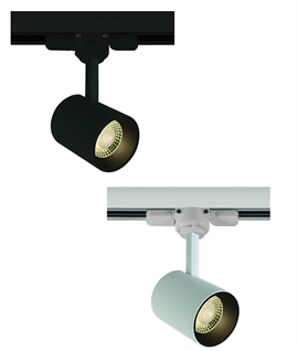 LED Adjustable 8w Track Spot - White or Black 