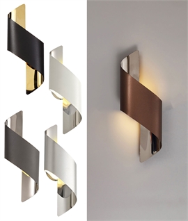 Curled Wall Light Wall 8w LED - Height 354mm