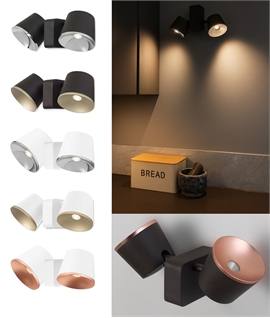 Adjustable Two-Tone Double LED Spotlight for Walls