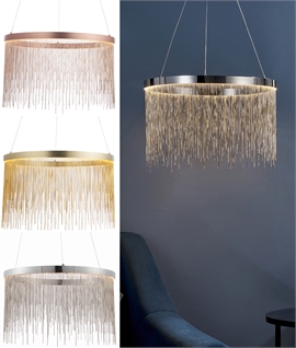 Contemporary LED Hoop Suspended Pendant