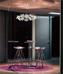Wave Discs & Chrome Circular Pendant - 12 x 6W LED 4000K