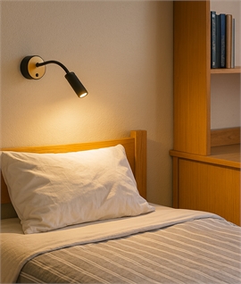 USB Rechargeable LED Wall Light with Remote - White or Black