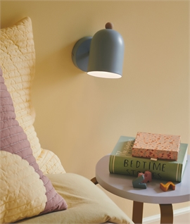 Colour Adjustable Wall Lamp with Wood Detail