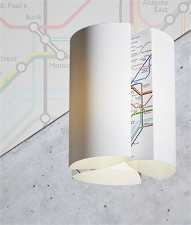 Classic Cog Shade with London Tube Map Design by Blue Marmalade
