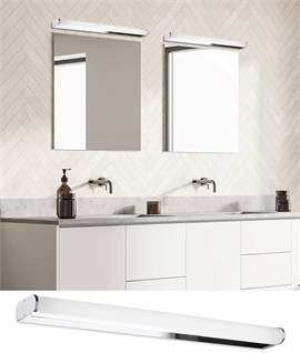 Modern Bathroom Mirror Light in Chrome Finish