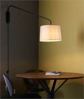 Adjustable Projection Plug-In Wall Light - 350mm to 1186mm