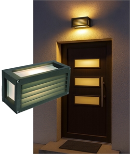 Anthracite Low Glare Exterior Wall Light - LED or E27 Lamp