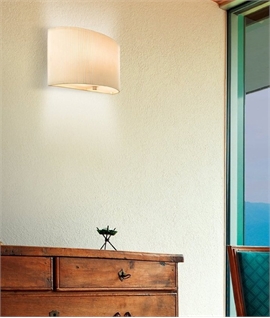 Low-Glare Fluted Fabric Wall Light