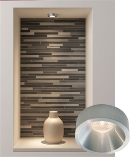 Low Glare Design LED Niche Light - Brushed Aluminium
