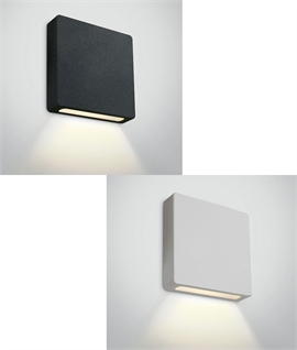 Semi-Recessed Slim and Small LED Low Level Wall Light - IP65