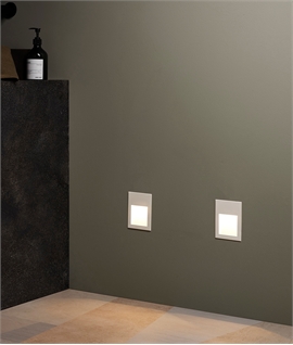 Straight to Mains Low Level Wall-Recessed Wash Light - Waterproof design 