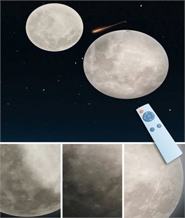 LED Moon Flush Ceiling Light - 400mm or 600mm Diameter
