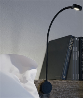 Flexible Long Reach LED Bedside Light with USB Charging Port