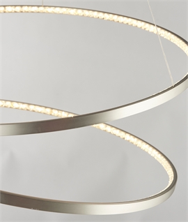 Contemporary Continuous Loop LED Pendant