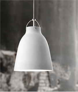 Caravaggio Pendant in Matt White Lacquer - 6 Metre Flex