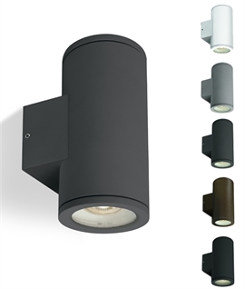 Medium Sized Up & Down Wall Light for GU10 Lamps - IP54 Rated 