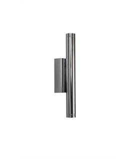 Mika Wall Lamp, 2 x 3W LED, 3000K, 300lm, IP54, Polished Chrome, 3yrs Warranty