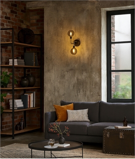 Double Glass Globe Shade Wall Light - 2 Options 