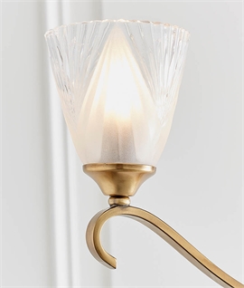 Elegant Art Deco Timeless Design Chandeliers - 3 Light in Antique Brass