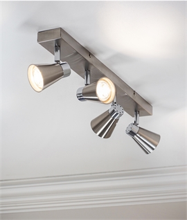 Linear Modern Adjustable 4 Light Spot Bar