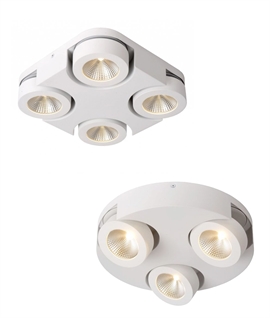 Stylish Modern 3-Light & 4-Light Ceiling-Mounted Spotlights