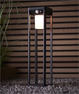 Modern Solar Powered IP44 Bollard & Post Light