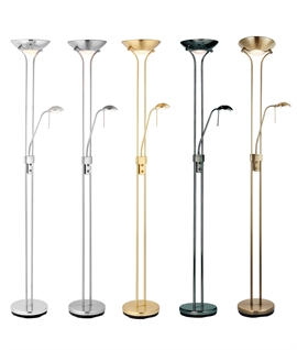 Dome Shade Mother and Child Floor Lamp - 5 Finishes