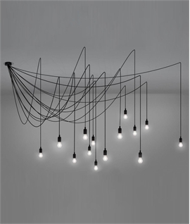 Spider Multi-Flex Dimmable Pendant with 14 Lamps