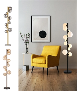 Floor Lamp with 11 Globe Shades - 3 Options