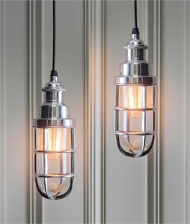 Polished Aluminum Fisherman Pendant Light: Modern Elegance with Rustic Charm