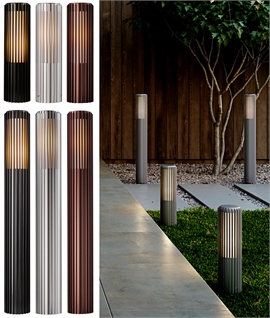 Sculptural Aluminium Exterior Short Post & Bollard Lights