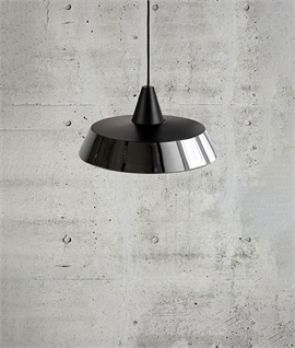 Industrial Shallow Depth Metal Pendant 