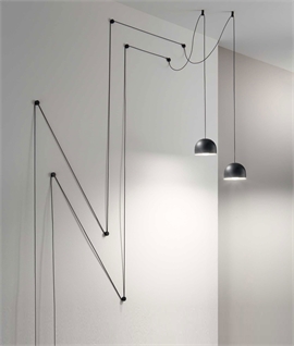 Versatile Multi-Functional Off-Set Pendant - Black or White