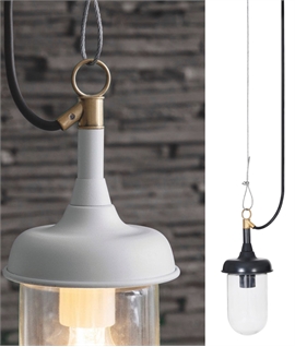 Well Glass Pendant Light - Old Style with Modern Practicality