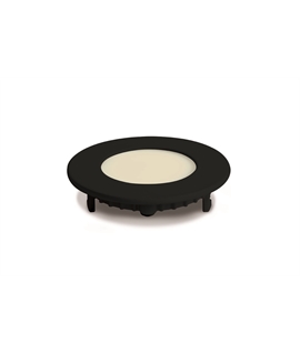 Black CCT Variable 3W slim downlight LED, IP20, ideal for commercialapplications such as offices, galleries and showrooms.