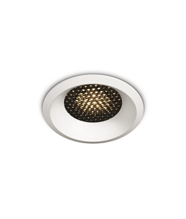 White 6W COB LED Dark light recessed spot with honeycomb.