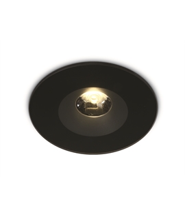 Black 6W Recesed Spot fixed LED, IP65.