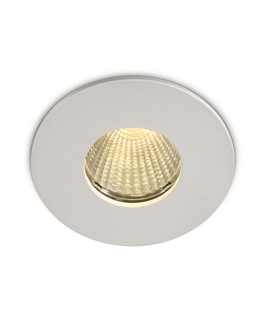 White 6,5W COB LED recessed spot, IP65, acoustic seal, for generalapplication.