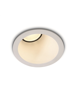 White 8W COB LED Recessed Assymetric Spot.