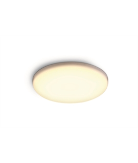 White 8W LED frameless downlight, IP65.