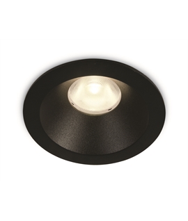 Black 8W COB LED Dark light recessed Spot.