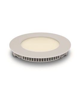 White 8W slim downlight LED, IP40, ideal for commercialapplications such as offices, galleries and showrooms.
