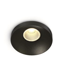 Black 8W COB LED recessed Spot.