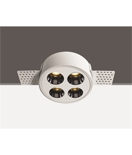 White 10W Trimless Dark light recessed spot, IP20.