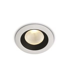 White 12W COB LED recessed spot IP65.