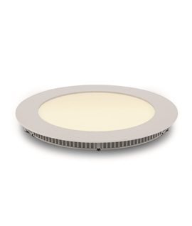 White 12W slim downlight LED, IP40, ideal for commercialapplications such as offices, galleries and showrooms.